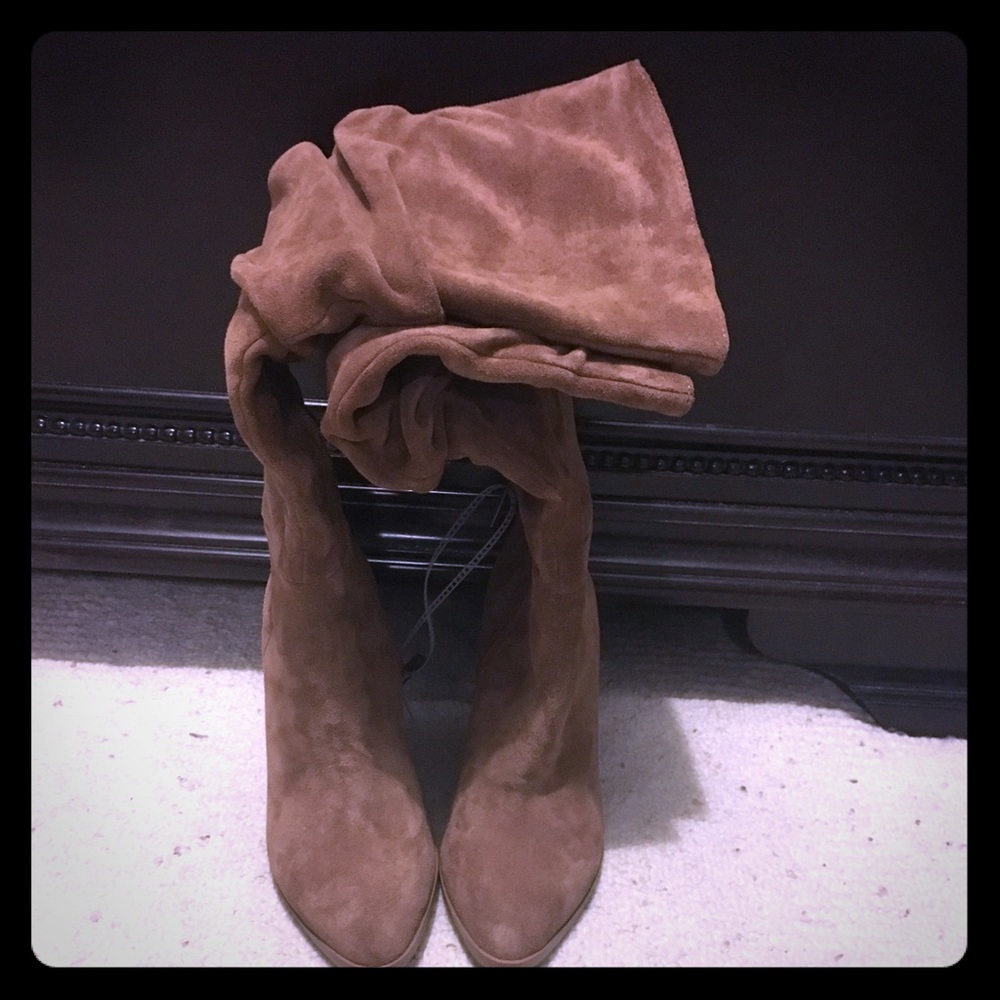 Wedge high boots